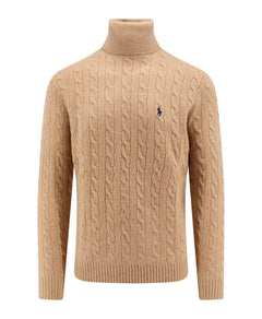 Polo Ralph Lauren Beige Ribbed Long Sleeve Sweater