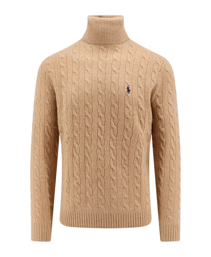 Polo Ralph Lauren Beige Ribbed Long Sleeve Sweater