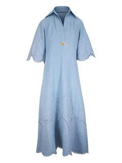 Daylight denim midi dress