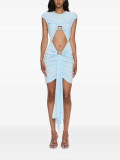 Bezel quartz disconnect mini dress