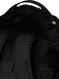 Cray furry shark backpack