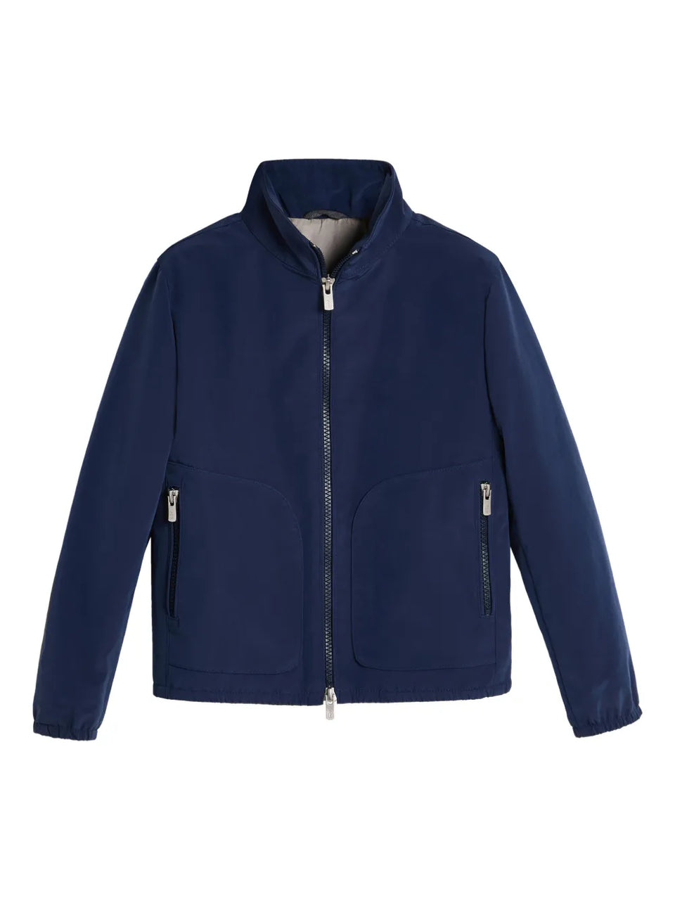 logo-print bomber jacket