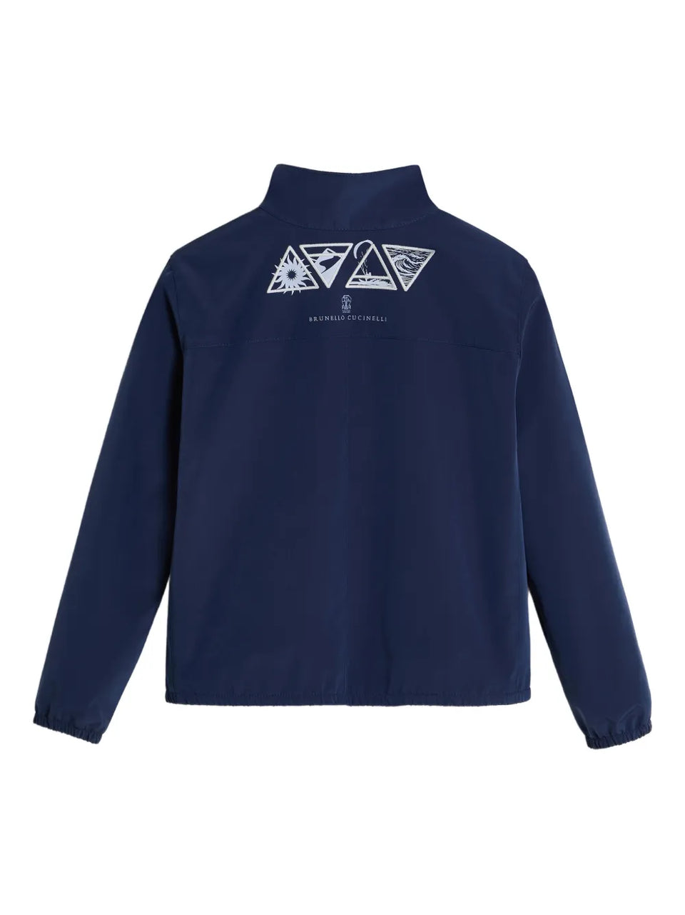 logo-print bomber jacket