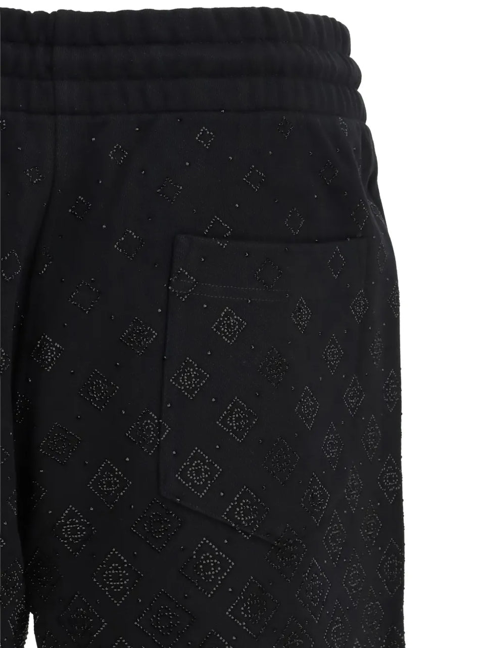crystal monogram shorts