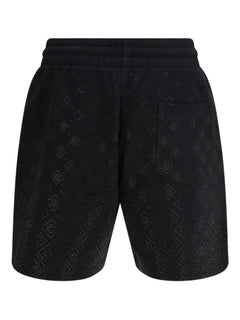 crystal monogram shorts