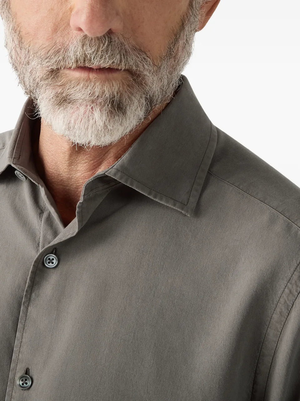 buttoned silk shirt