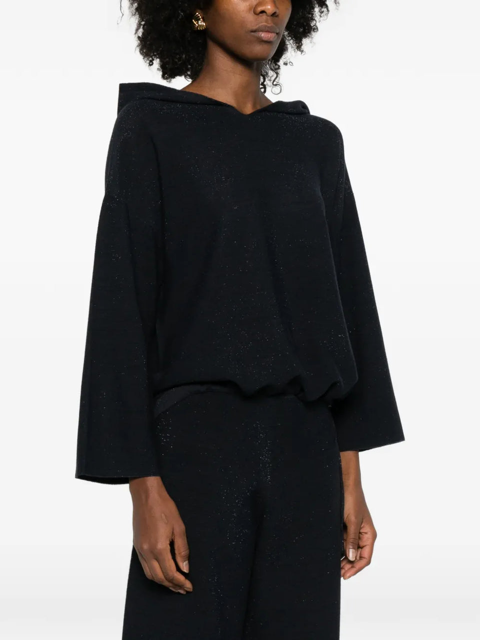 drawstring-hem sweater