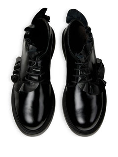 Dean ruffled lace-up shoes