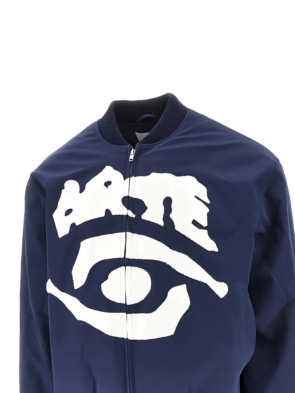 logo-print bomber jacket