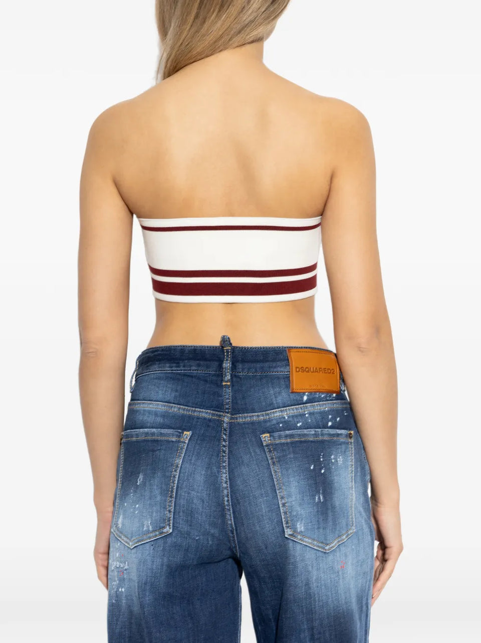 striped knitted top