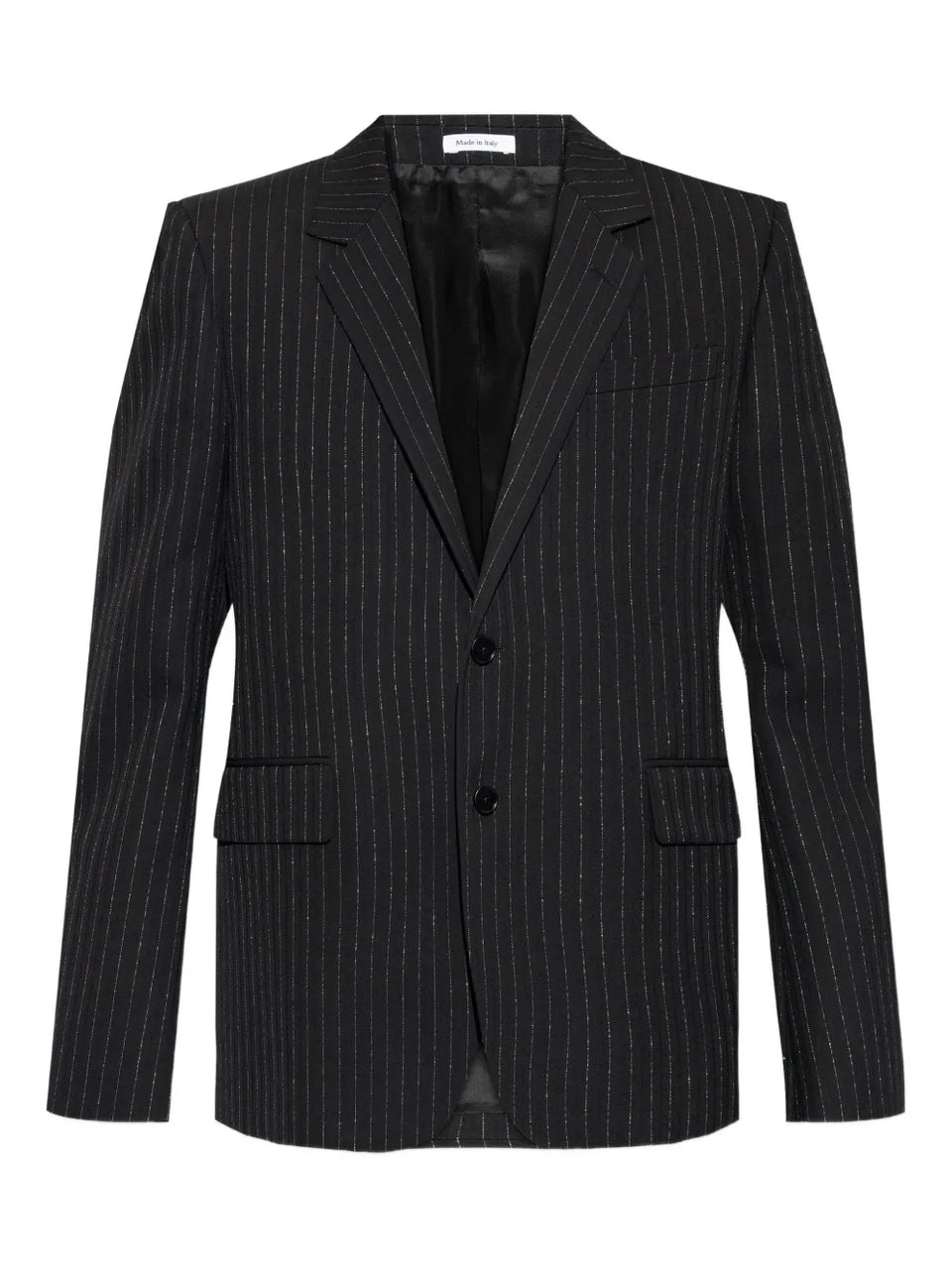 pinstriped blazer