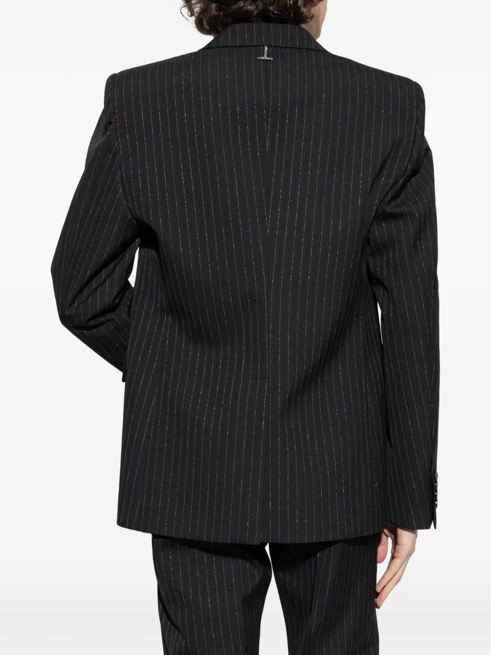 pinstriped blazer