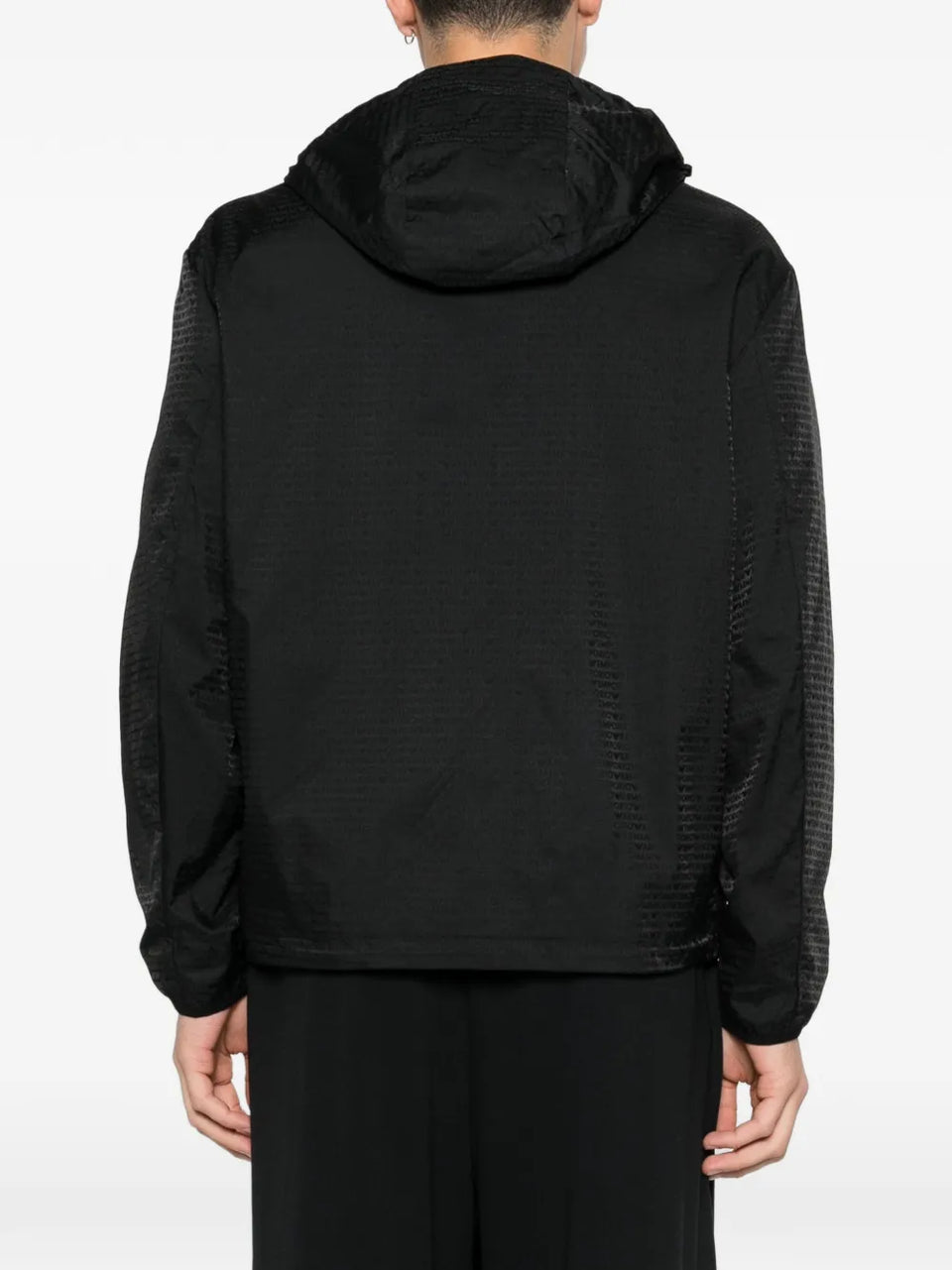 zip-up hooded jacket
