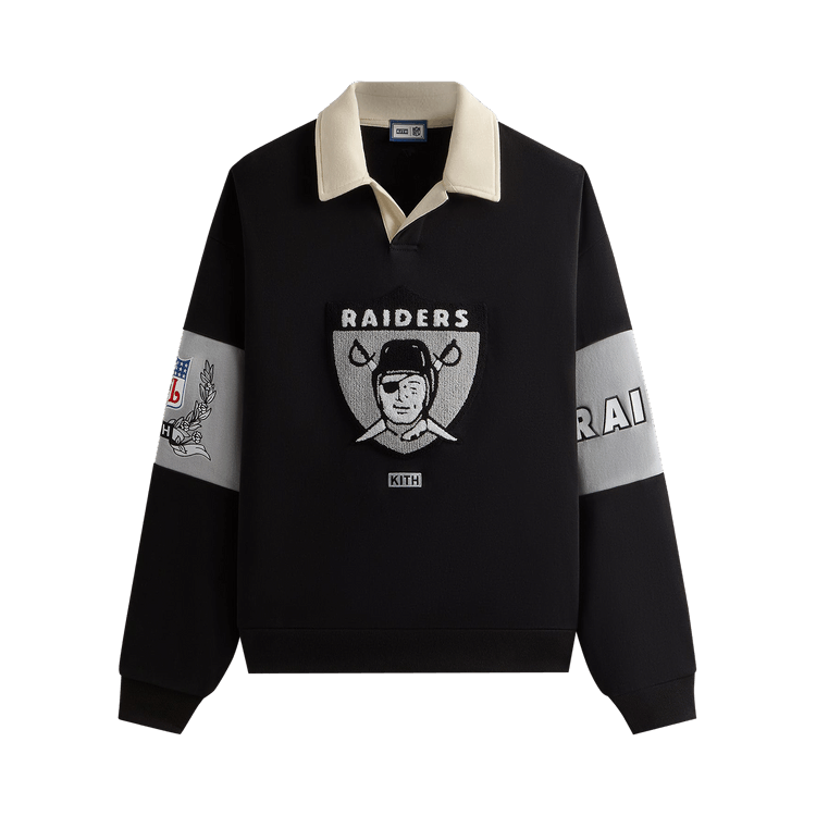 Kith & '47 for the NFL: Raiders Nelson Collared Pullover Black