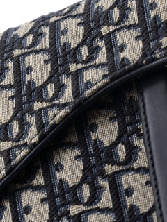 Saddle Handbag with Strap Oblique Canvas Medium shoulder bag