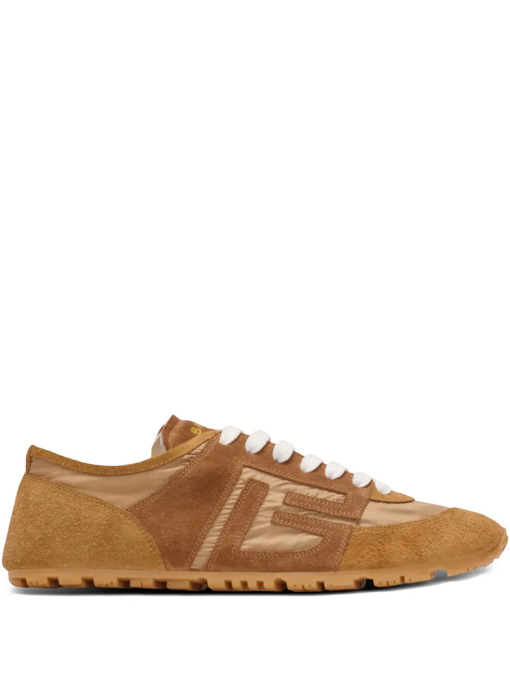 Racer suede panelled sneakers