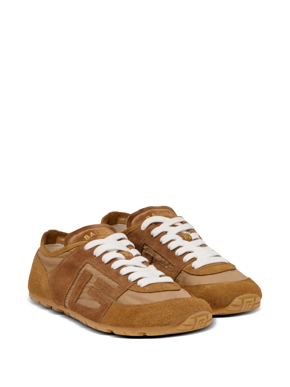 Racer suede panelled sneakers
