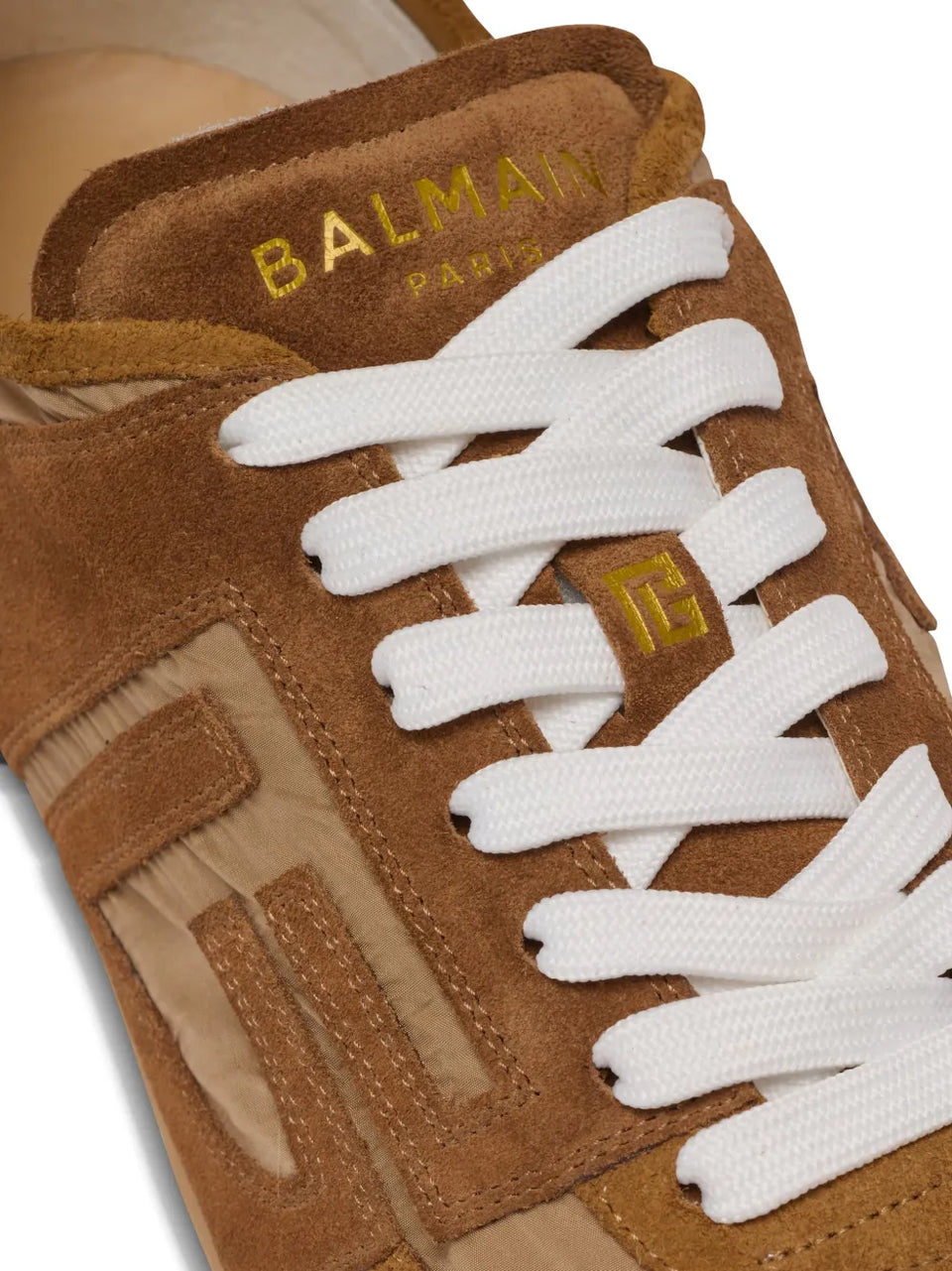 Racer suede panelled sneakers