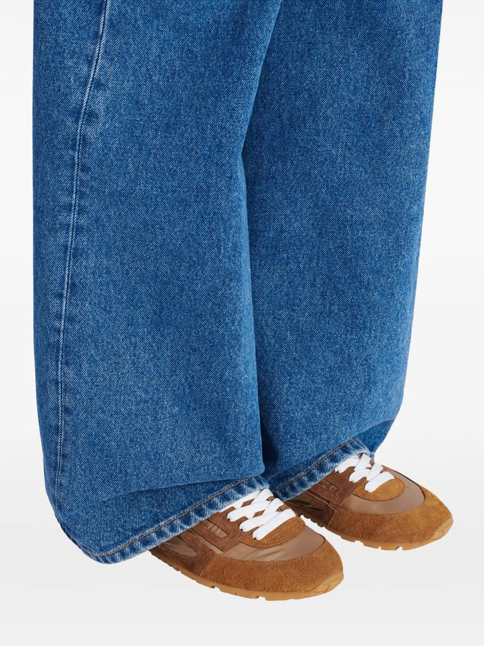 Racer suede panelled sneakers