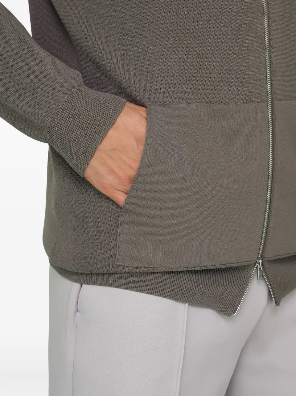 full-zip raglan jumper