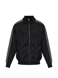 side-stripe zip-fastening jacket