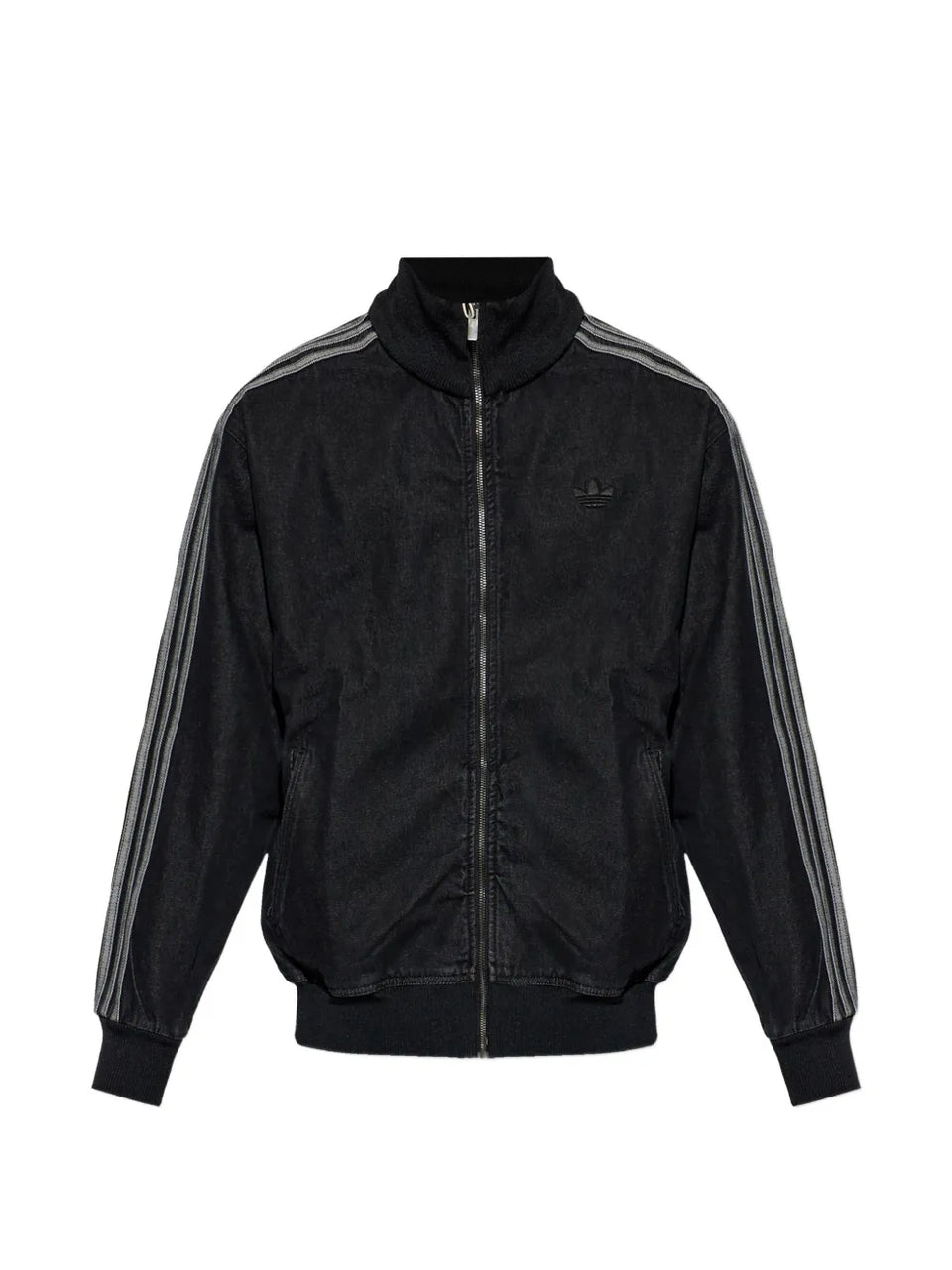 side-stripe zip-fastening jacket