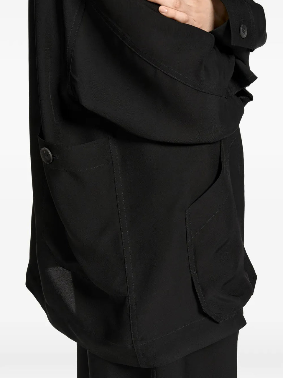 button-up front-pocket shirt