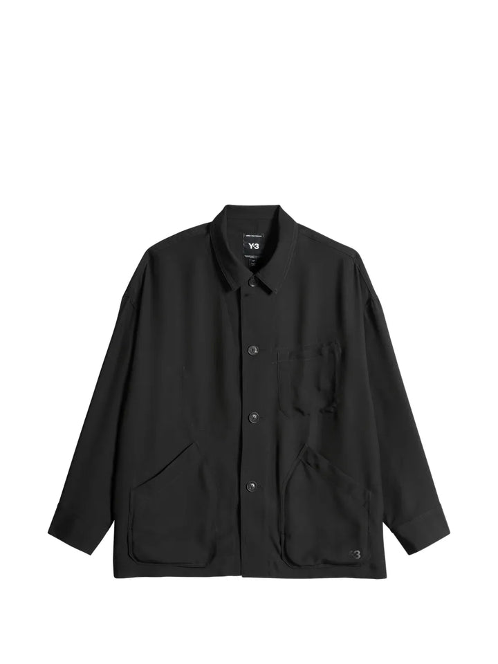 button-up front-pocket shirt