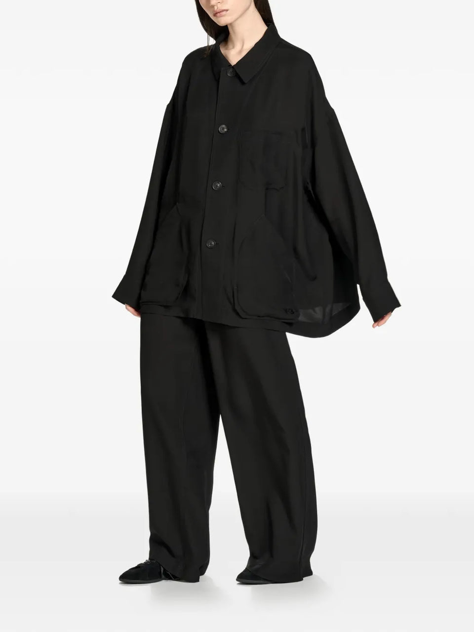 button-up front-pocket shirt