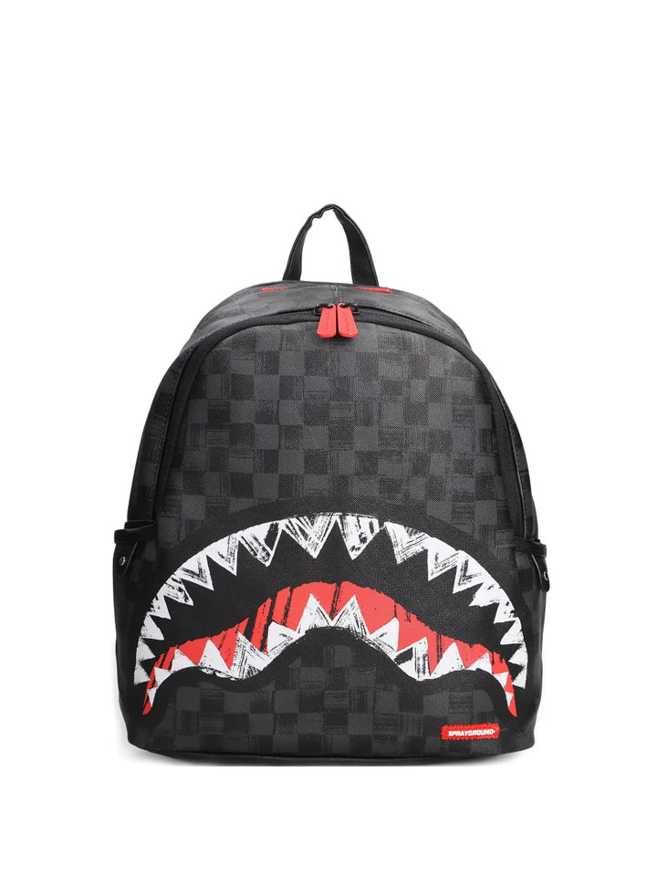 shark checked backpack