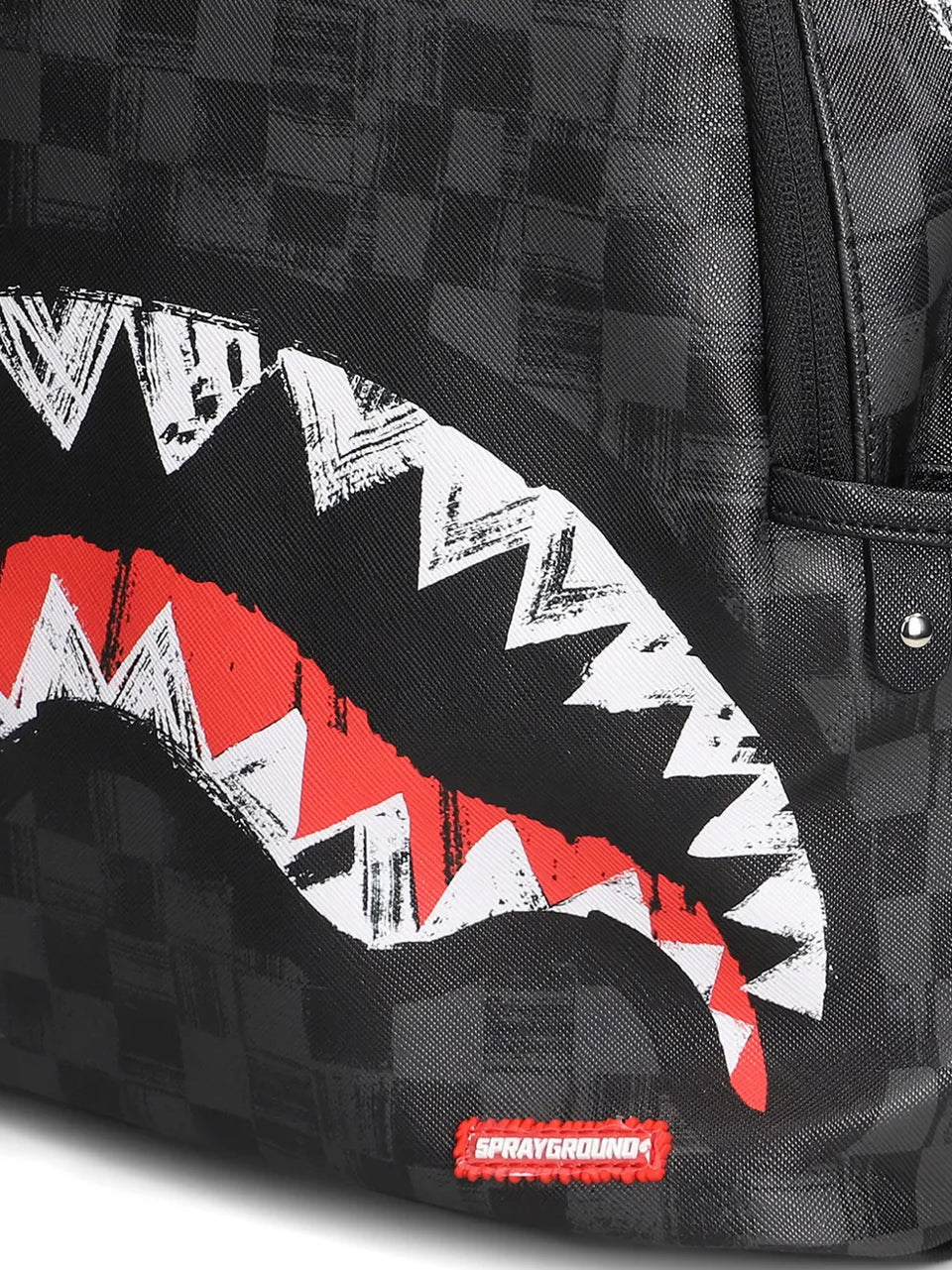 shark checked backpack