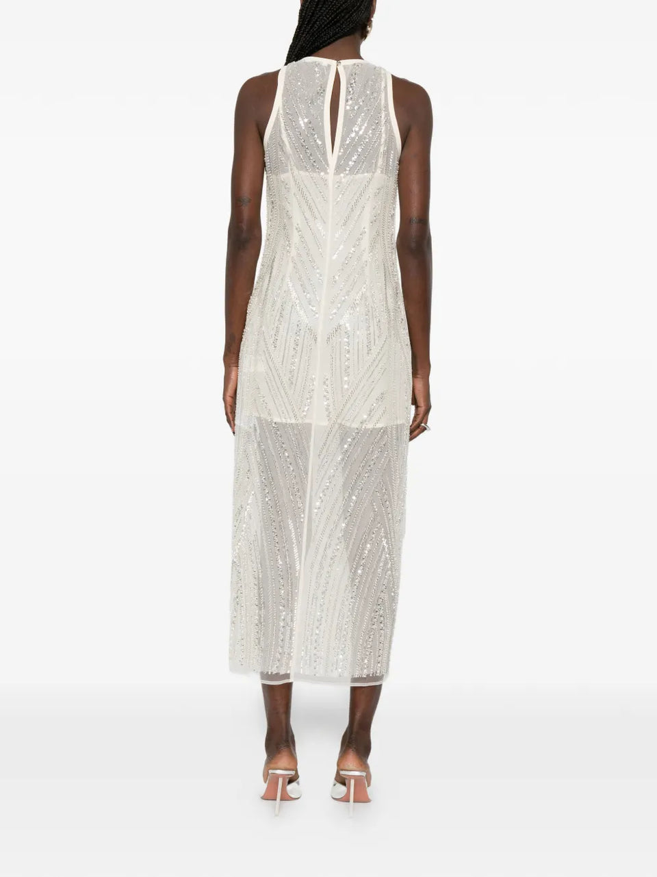 embroidered midi dress