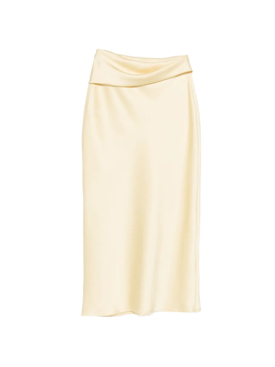 draped midi skirt