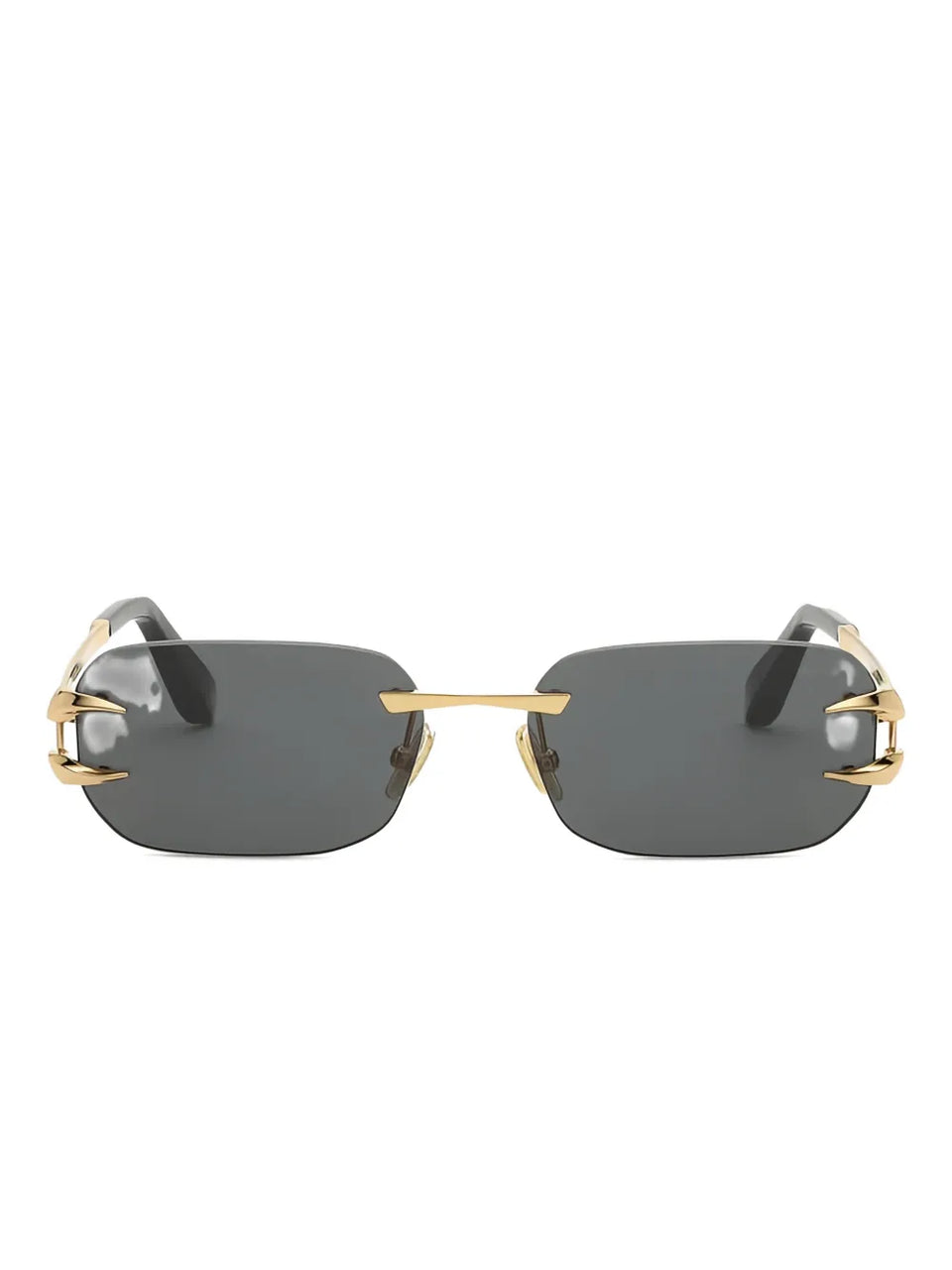metal rimless sunglasses