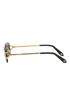 metal rimless sunglasses
