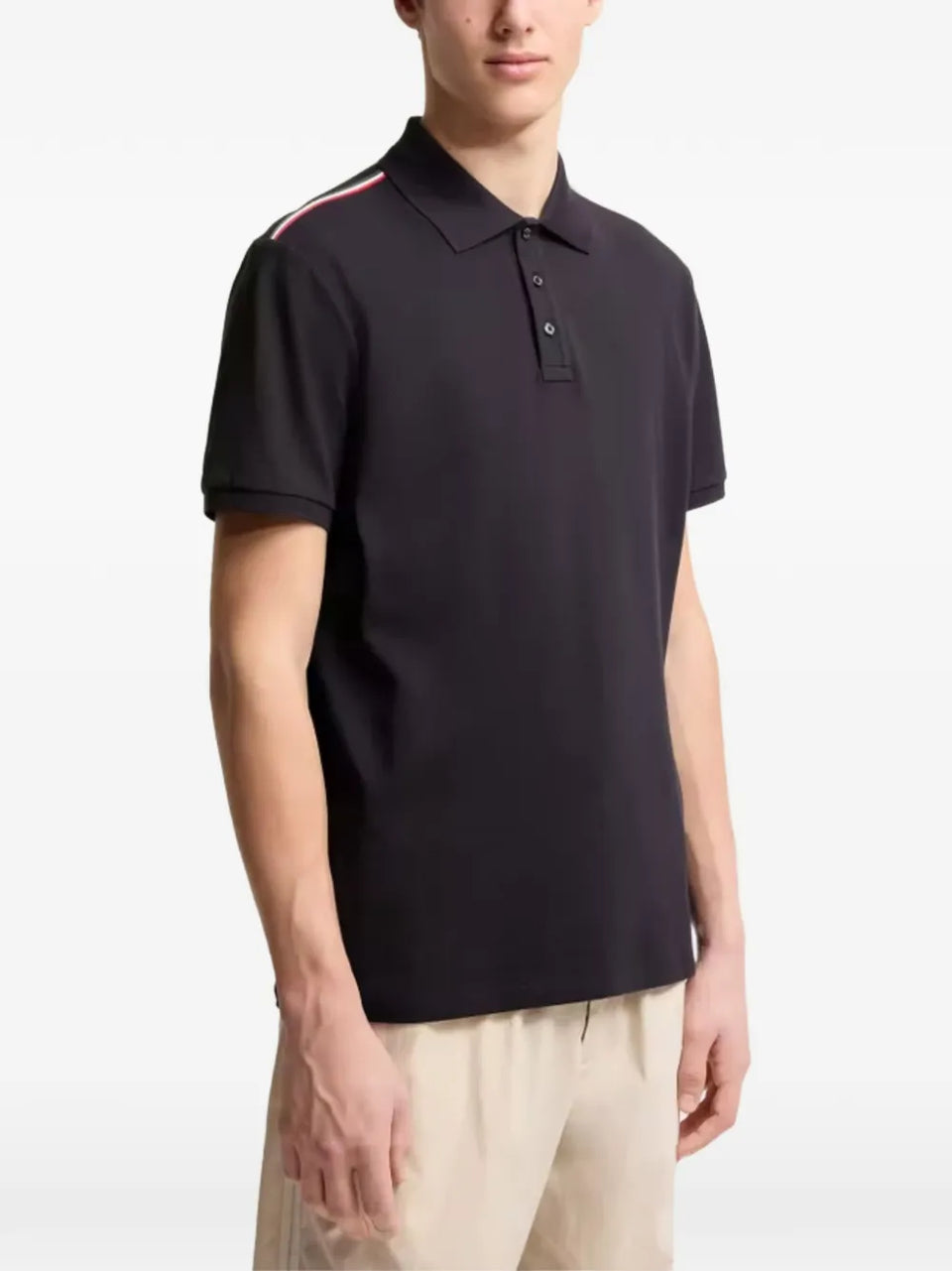 stripe polo shirt