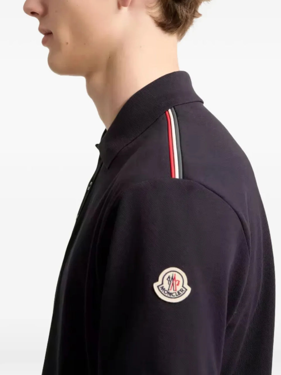 stripe polo shirt