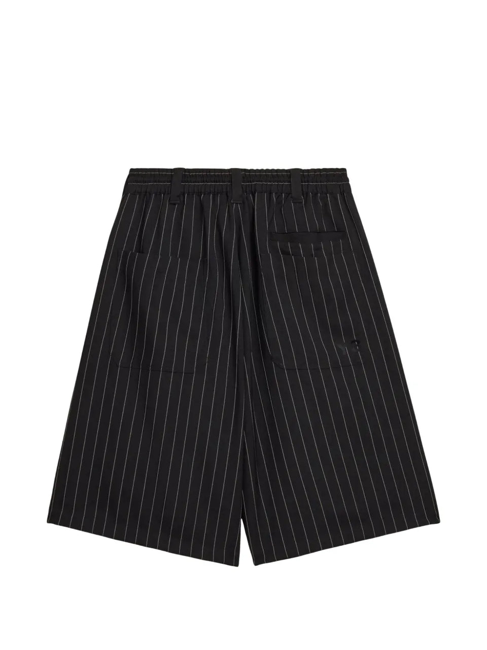 pinstripe drawstring shorts