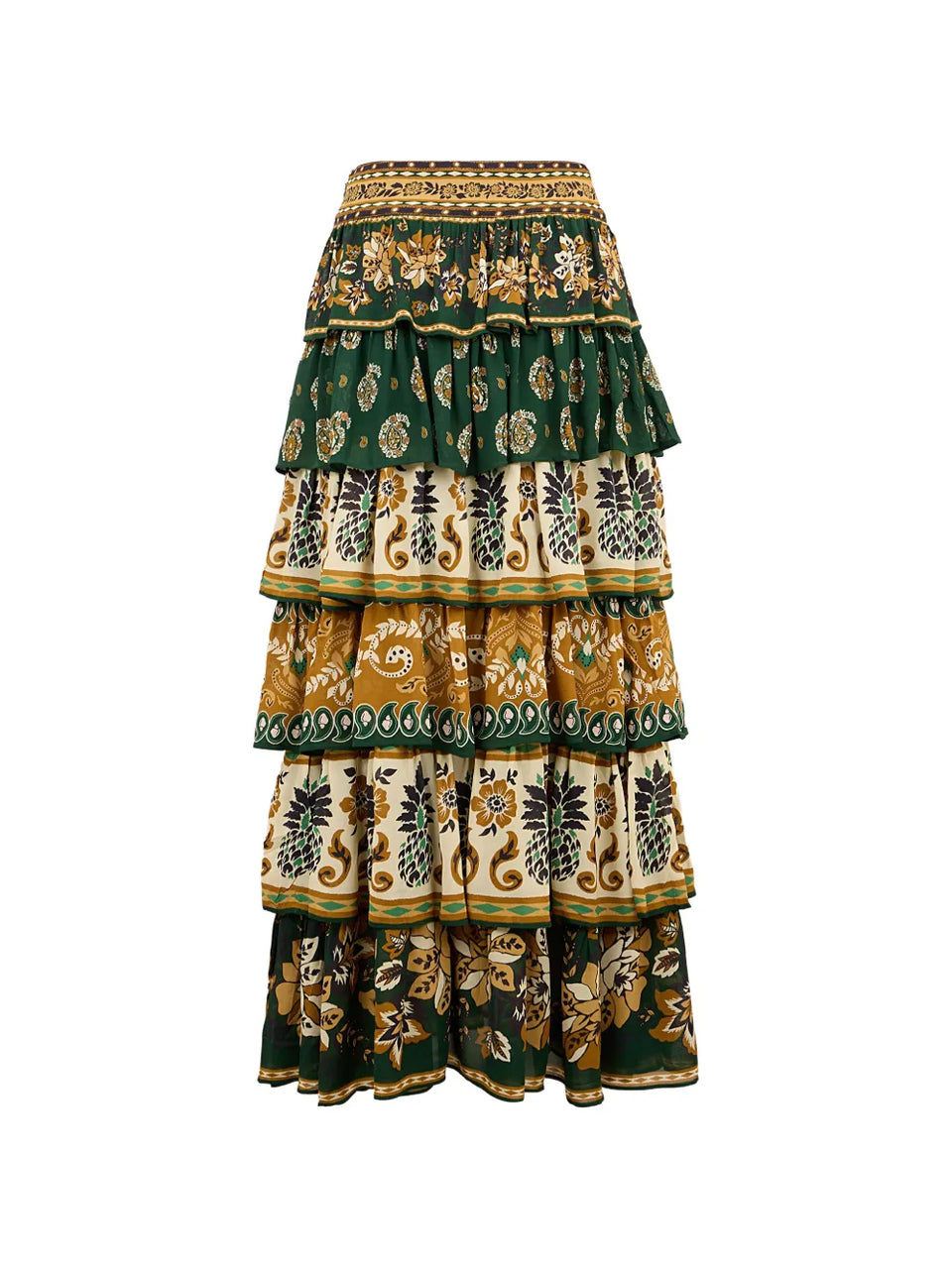 Ayla ruffled maxi skirt