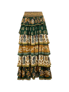 Ayla ruffled maxi skirt