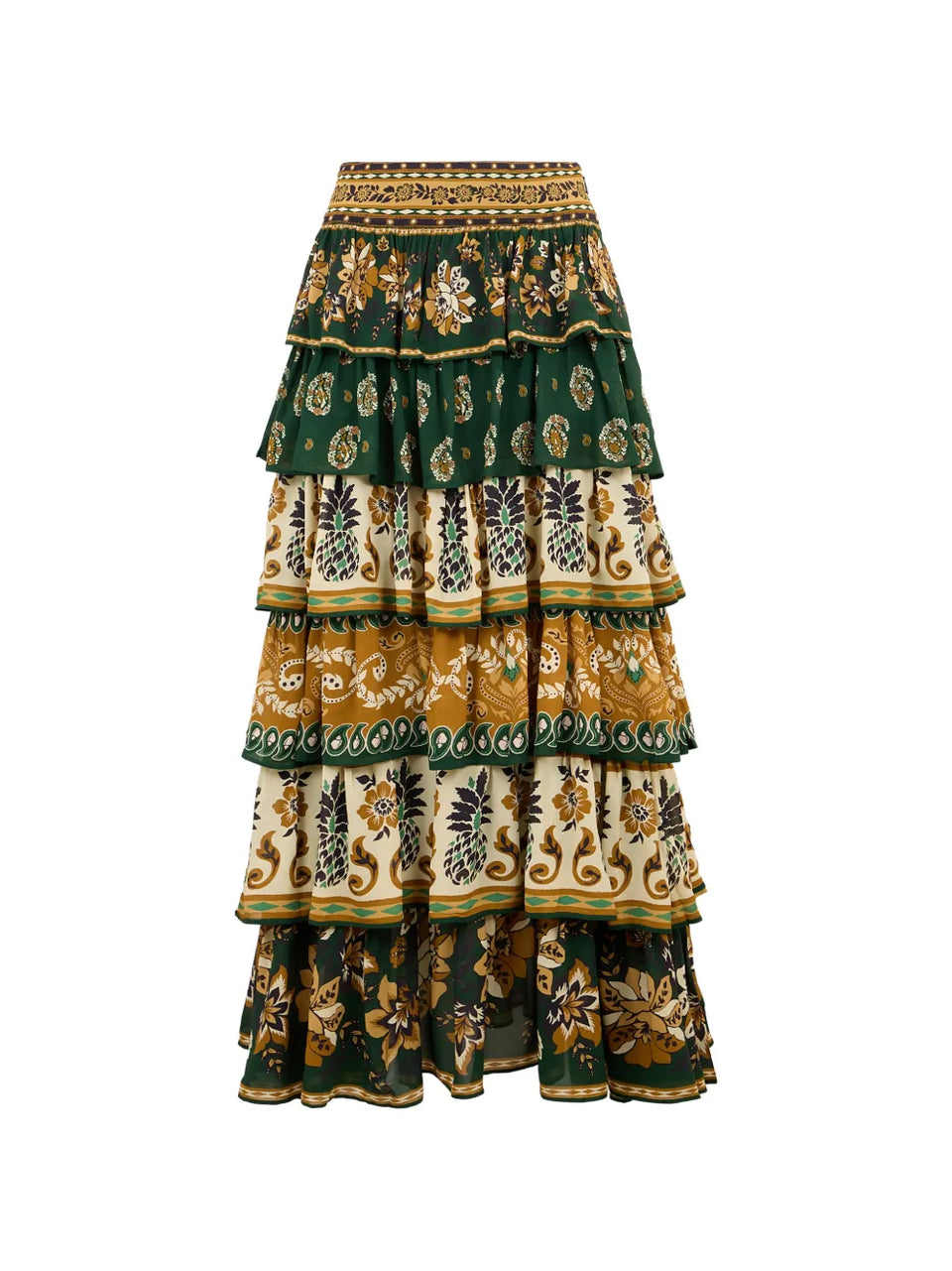 Ayla ruffled maxi skirt