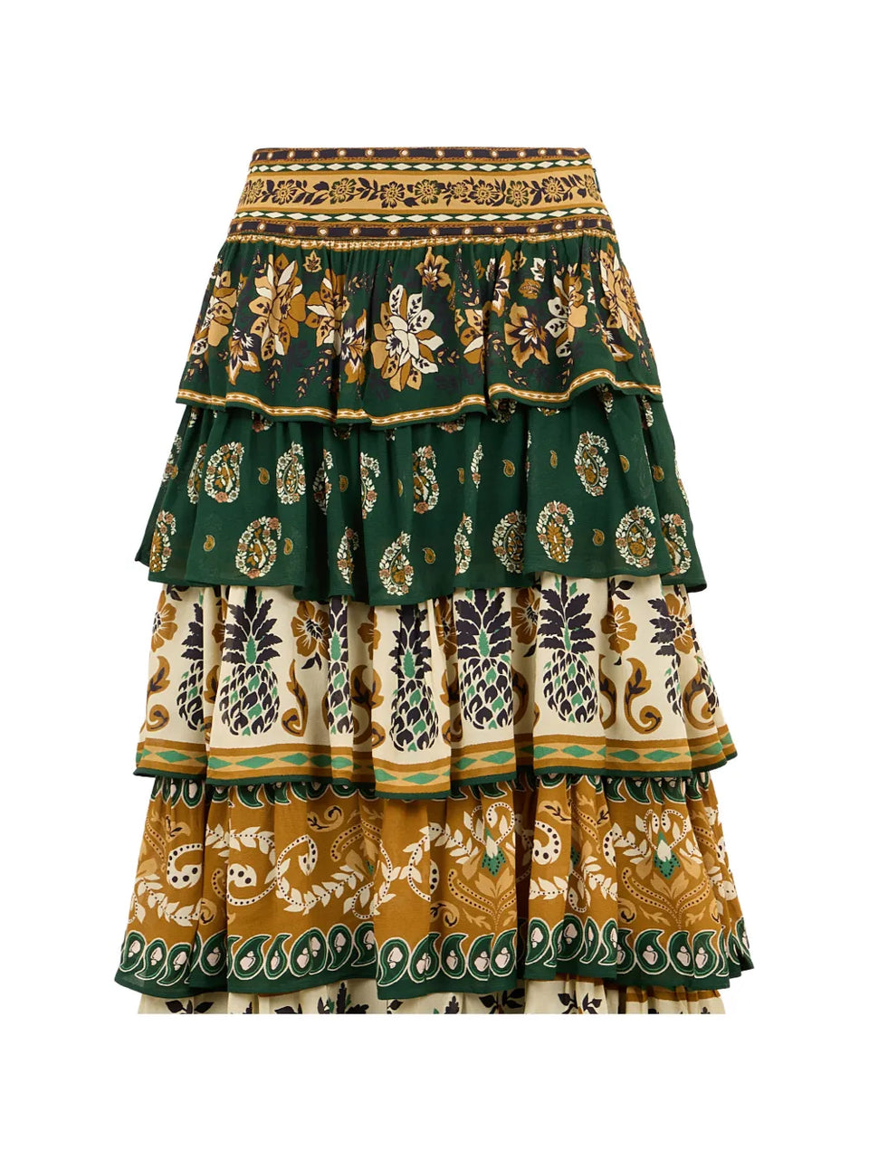 Ayla ruffled maxi skirt