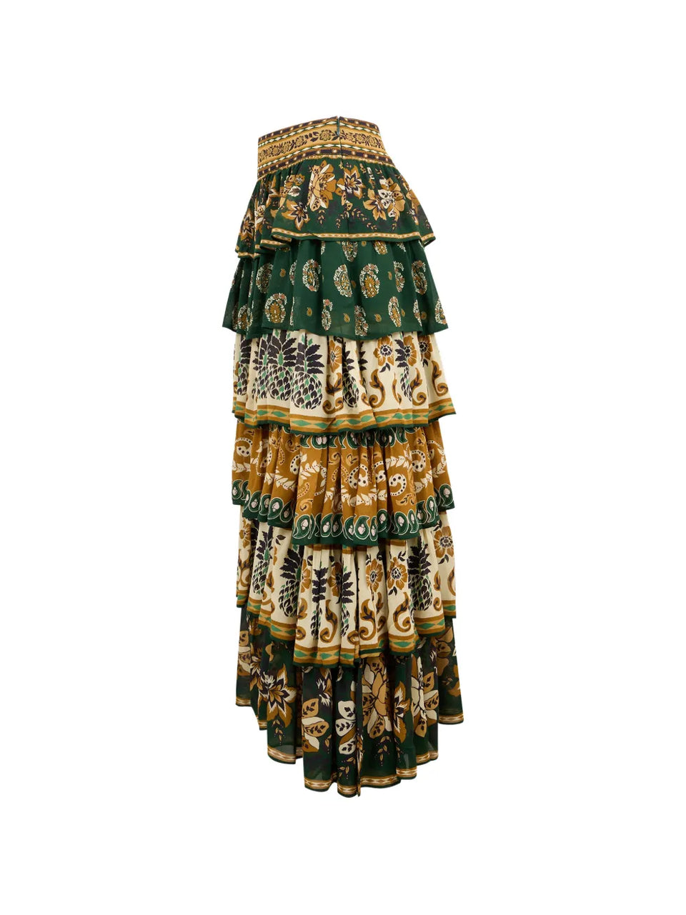 Ayla ruffled maxi skirt