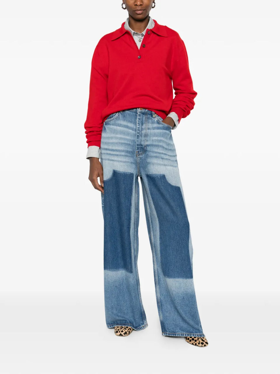 Baggy wide-leg jeans