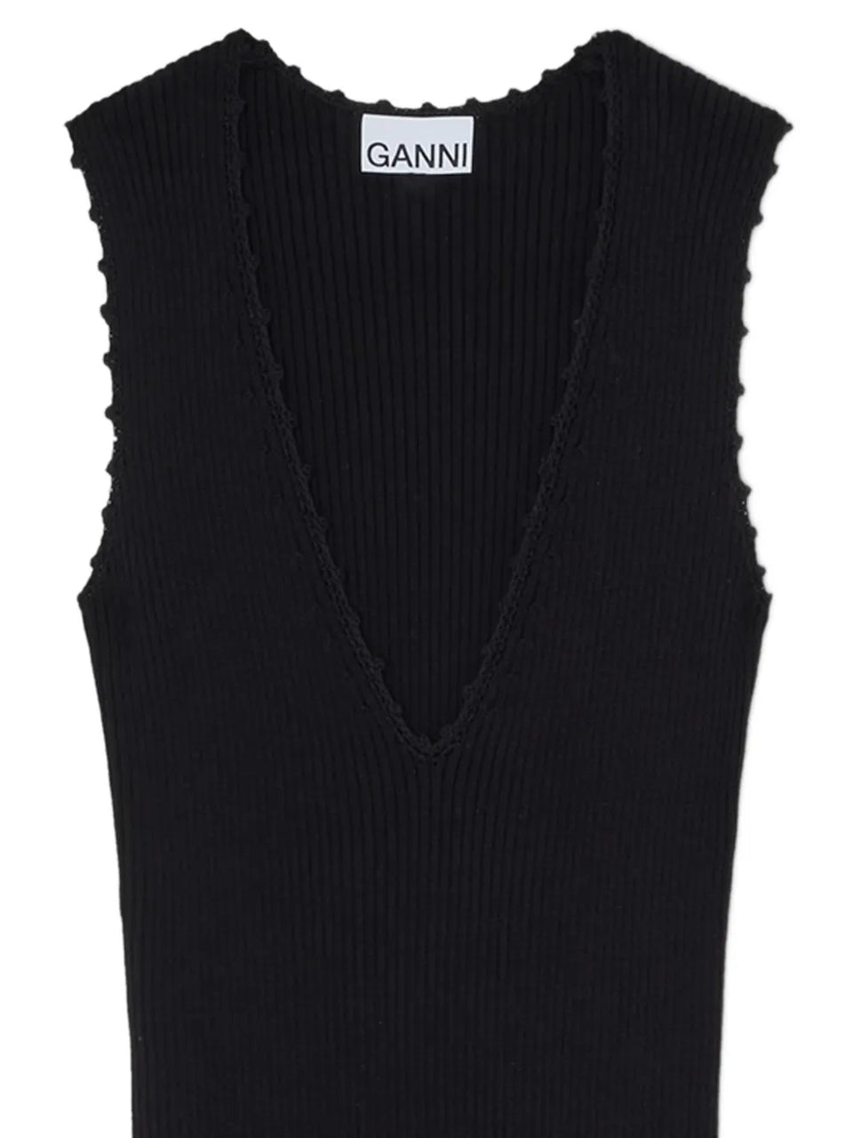 V-neck crocheted maxi dress