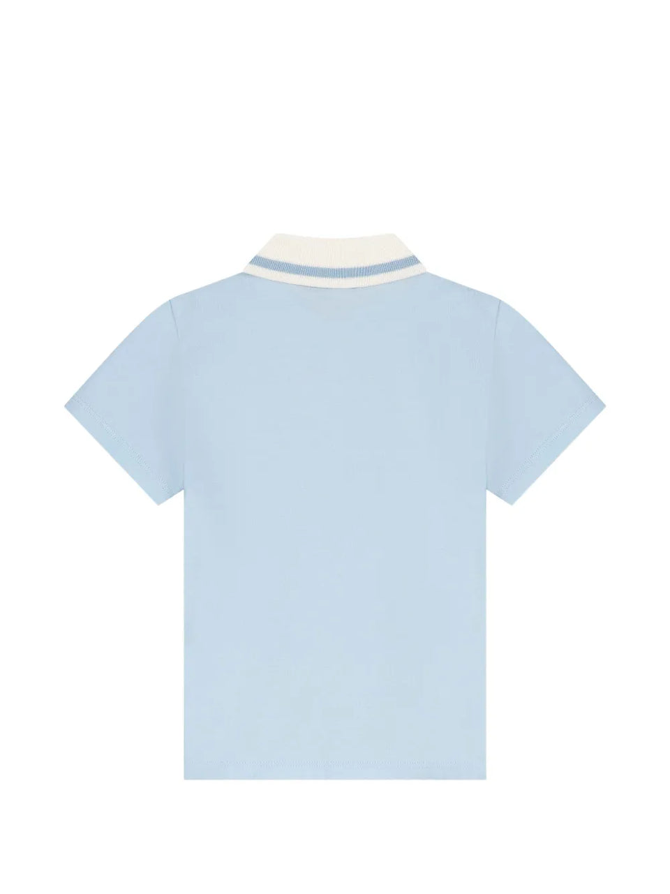 logo-embroidered stripe polo shirt