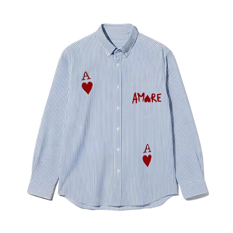 City Off Domes Aamore Blue Stripe Shirt