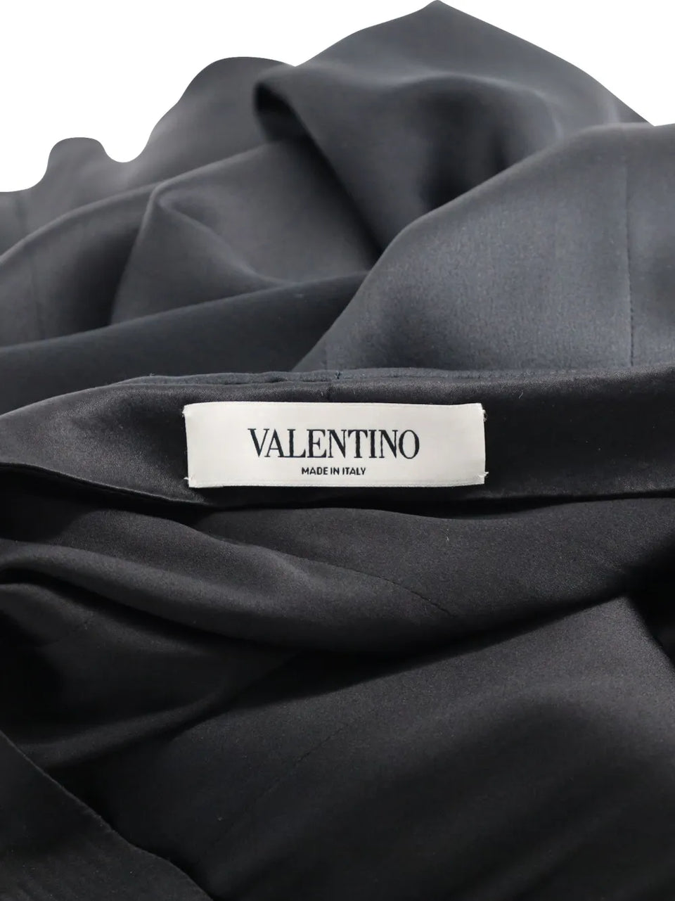 wide-leg satin trousers