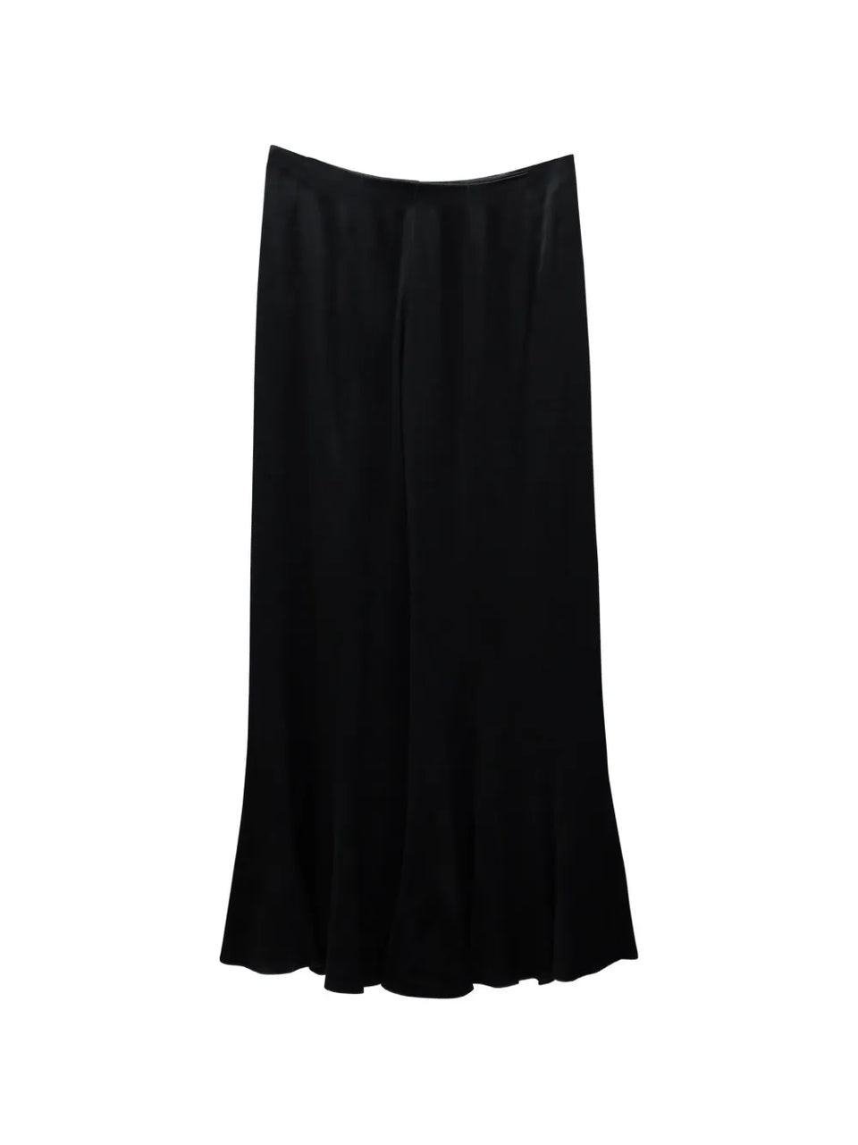 wide-leg satin trousers