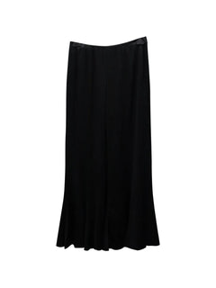 wide-leg satin trousers